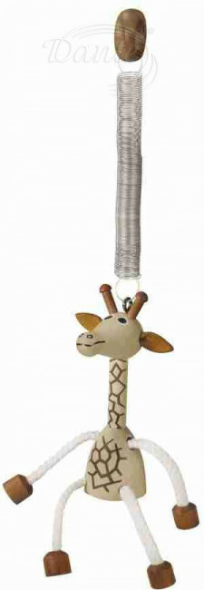 Dřeváček žirafa na pružině - ART04981