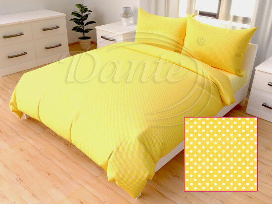 Povlečení Mini puntík žluté - ART15548