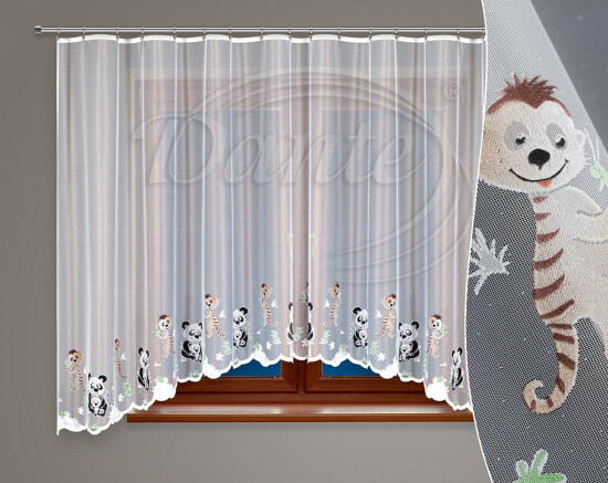 Kusová záclona Panda oblouk - ART11195