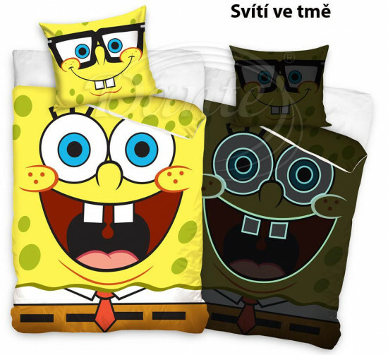 Povlečení Sponge Bob svítící efekt - LS475535hl