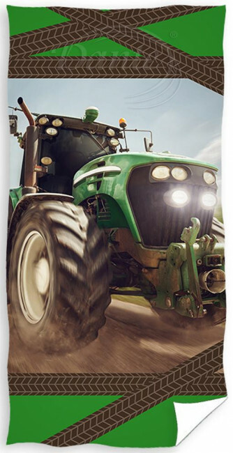 Osuška Traktor zelený - O331684hl