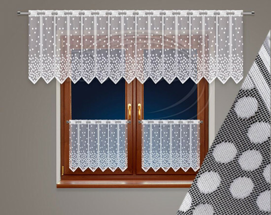 Záclona TEČKY bílé - ART09067