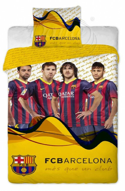 Povlečení FC Barcelona players žluté - ART02707