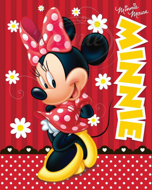 Minnie red fleecová deka - ART03596