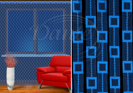 Záclona SAVINA modrá - ART01340