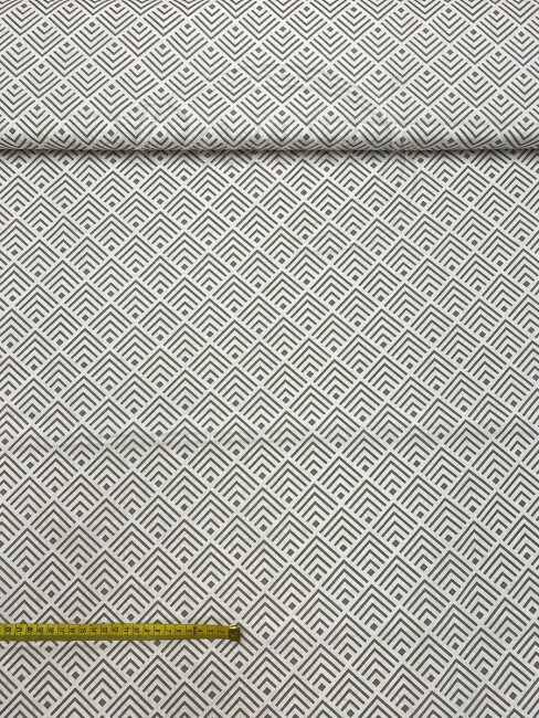 Bavlněná látka abstrakt šedý na bílém - laabšnb/142/hl
