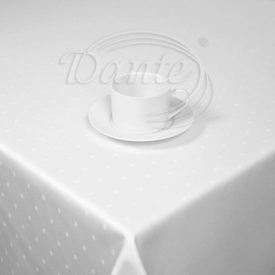 Restaurační ubrus Damašek kostka bílý - ART15663
