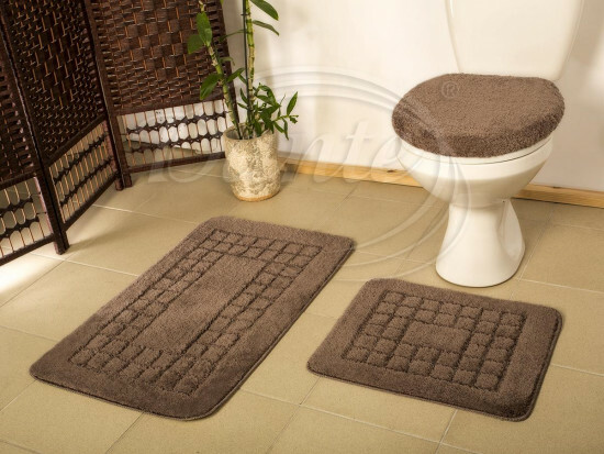 Koupelnová a WC předložka PERLA hnědá - ART05364