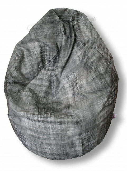 Sedací vak Žíhaný šedý - ART15114