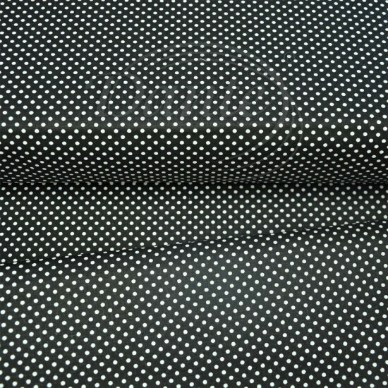 Bavlněná látka Mini puntík černý - ART15276