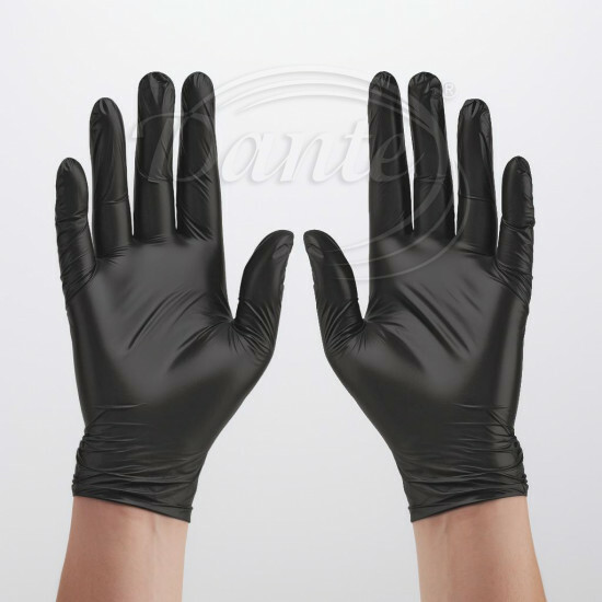 Jednorázové nitrilové potravinářské rukavice černé 100Ks - NTRR1/hl
