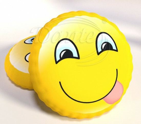 Polštářek smajlík úsměv s jazykem - B-102/hl