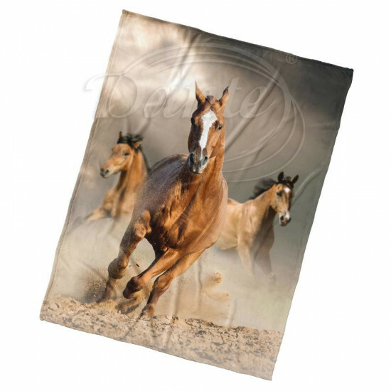 Dětská deka Koně hnědáci - D336061/hl