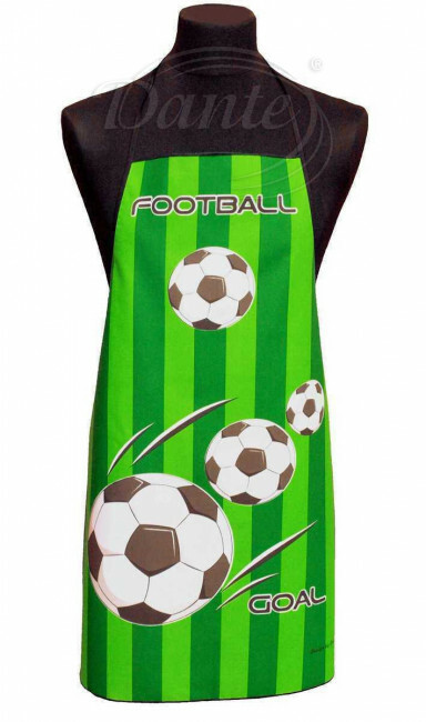 Kuchyňská zástěra Fotbal zelená - Kzfot/z/hl