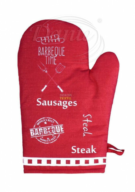 Chňapka Barbecue červená - Chnbar/čv/hl