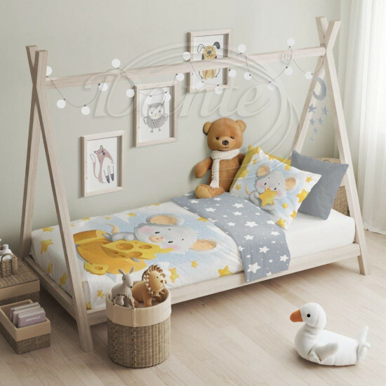 Povlečení do postýlky Baby Myška - LS25172/hl