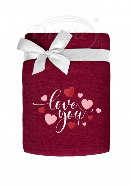 Ručník s výšivkou Love you - R26254/hl