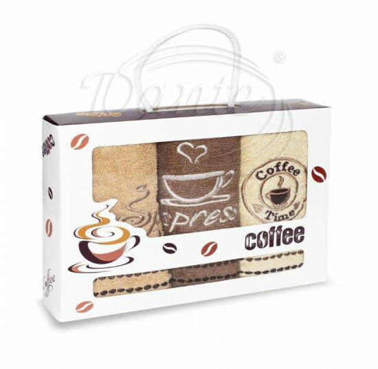 Dárkový set kuchyňských ručníčků Coffee - DS40105/hl