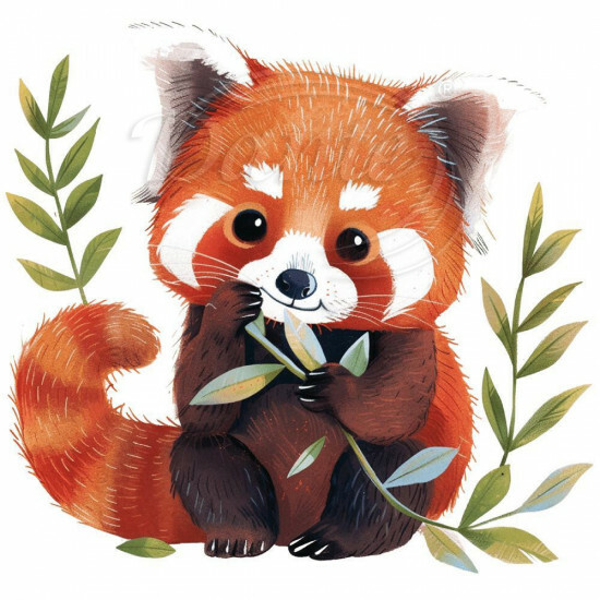 Nažehlovačka Panda červená - NAŽ038/hl