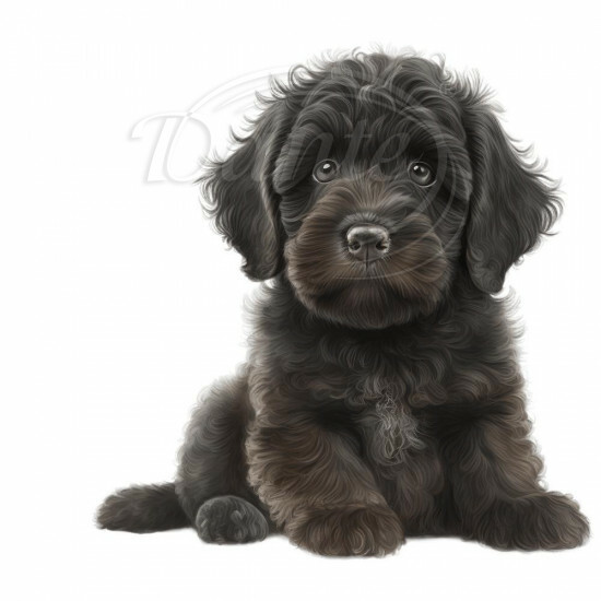 Nažehlovačka Labradoodle štěně černé - NAŽ235/hl