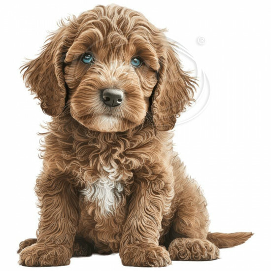 Nažehlovačka Labradoodle štěně hnědé - NAŽ236/hl