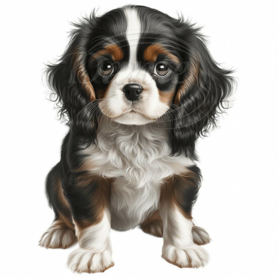 Nažehlovačka Kavalír king Charles španěl štěně - NAŽ219/hl