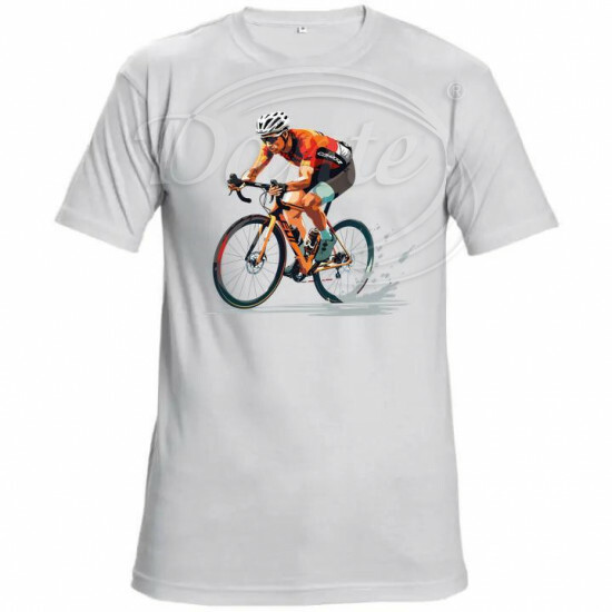 Tričko bílé Cyklista - TRČ/0008/hl