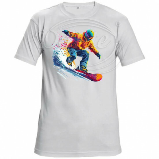 Tričko bílé Snowboardista - TRČ/0011/hl