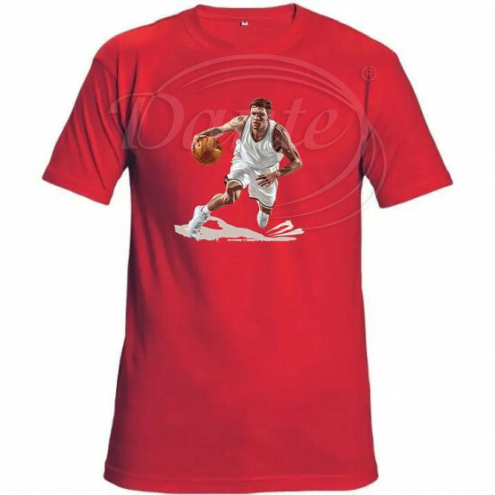 Tričko červené Basketbalista - TRČ/0003/črv/hl