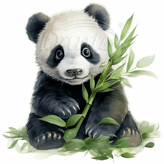 Nažehlovačka Panda mládě a bambus - NAŽ366/hl