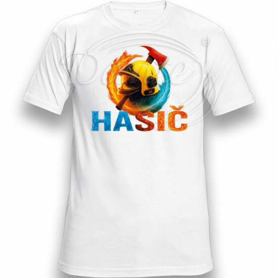 Tričko bílé Hasič II. - TRČ/0027/bi/hl