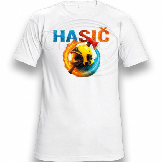 Tričko bílé Hasič III. - TRČ/0028/bi/hl