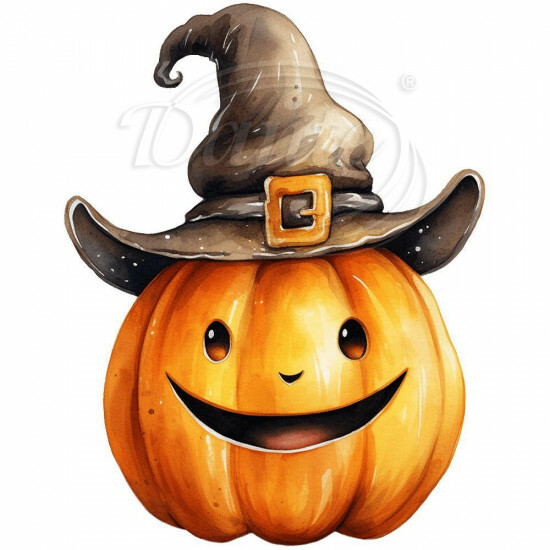 Nažehlovačka Dýně halloween s kloboukem - NAŽ451/hl