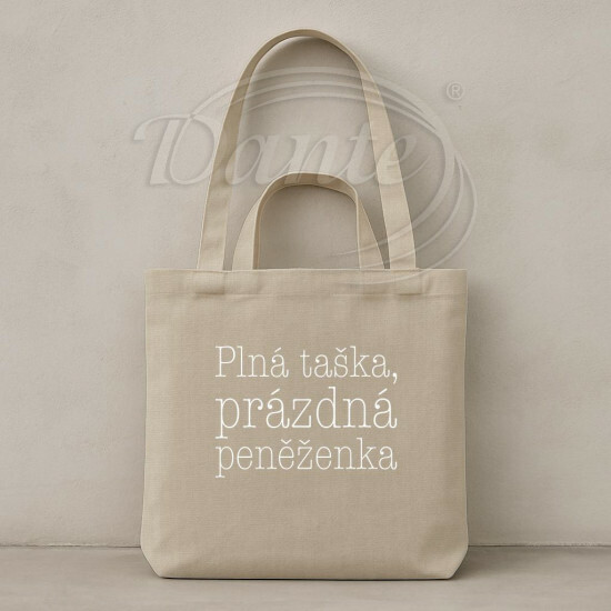 Taška Plná taška, prázdná peněženka béžová II. - TAS2526/hl