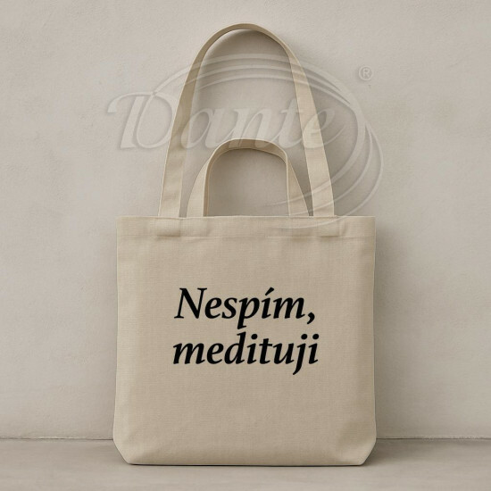 Taška Nespím, medituji béžová - TAS2524/hl