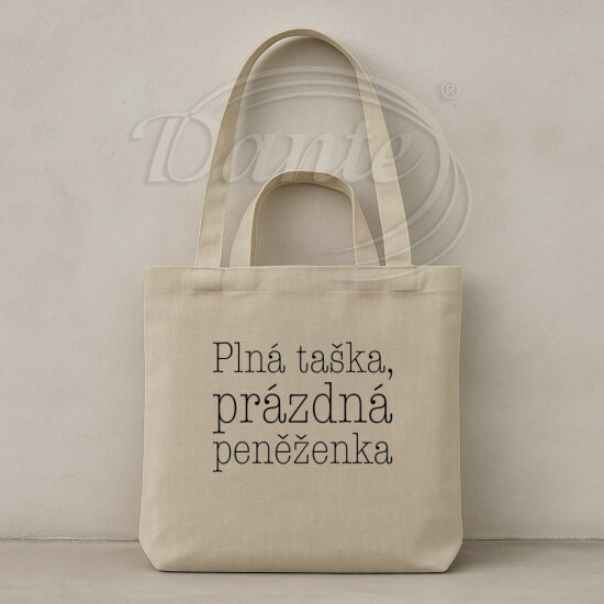 Taška Plná taška, prázdná peněženka béžová - TAS2525/hl