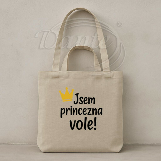 Taška Jsem princezna vole! béžová - TAS2508/hl