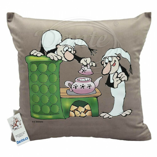 Povlak na polštářek Křemílek a Vochomůrka vaří - PPKVvar/hl