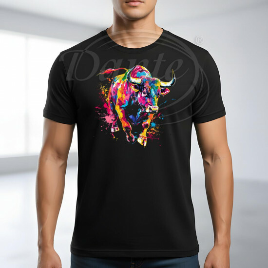 Tričko černé BÝK color - TRČ/016/če/hl