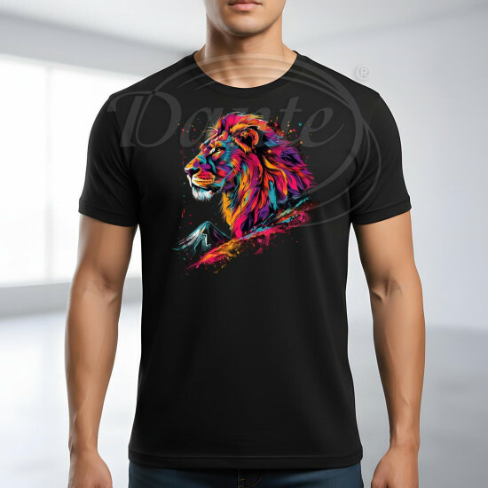 Tričko černé LEV nad horou color - TRČ/061/če/hl