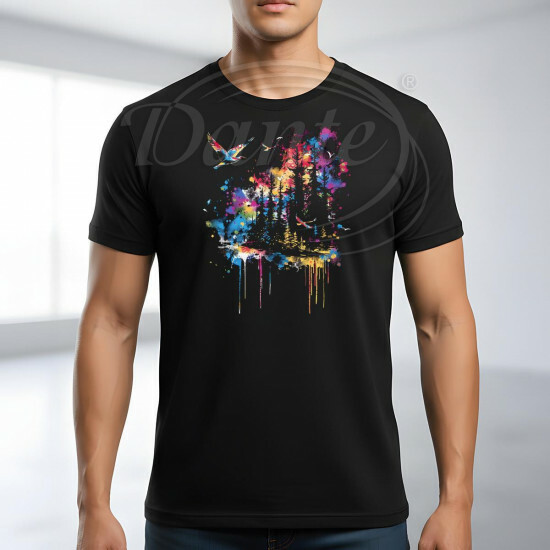 Tričko černé Strašidelný les - TRČ/109/če/hl