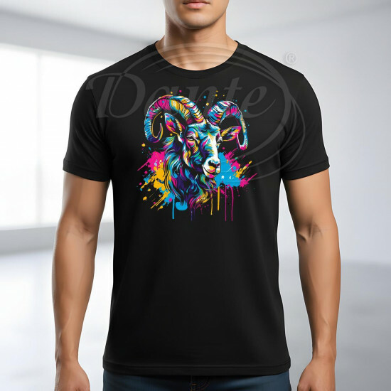 Tričko černé KOZOROH znamení color - TRČ/050/če/hl