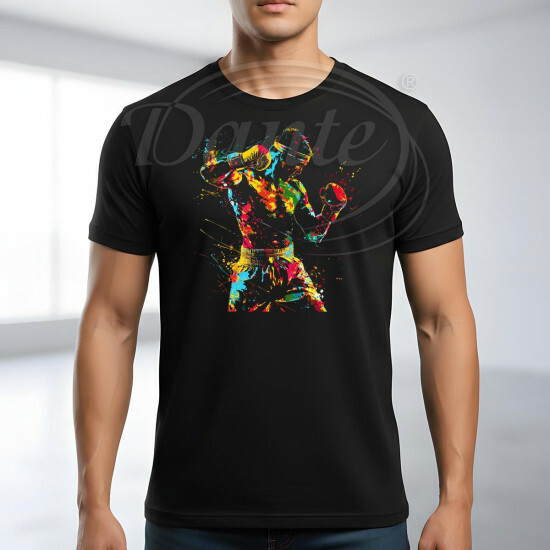 Tričko černé THAJSKÝ BOXER color - TRČ/117/če/hl