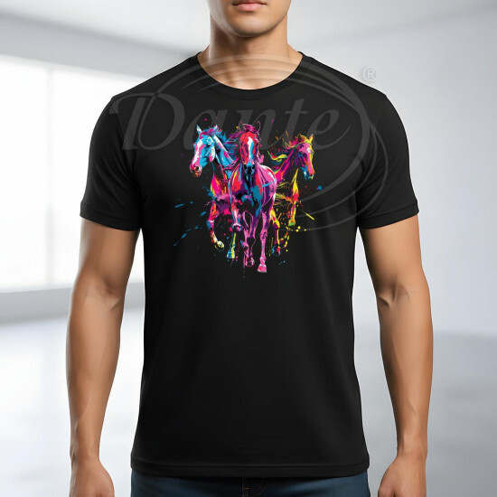 Tričko černé KONĚ color II. - TRČ/046/če/hl