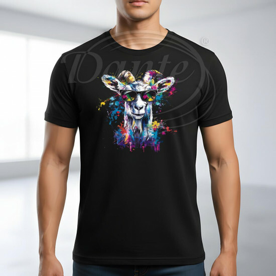 Tričko černé FUNKY KOZEL color - TRČ/023/če/hl