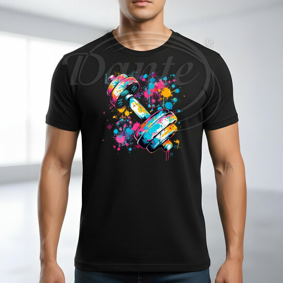 Tričko černé FITNESS color - TRČ/022/če/hl