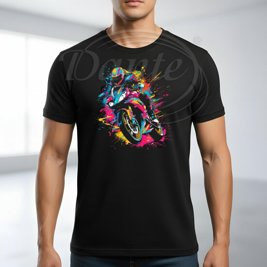 Tričko černé MOTORBIKE color I. - TRČ/073/če/hl