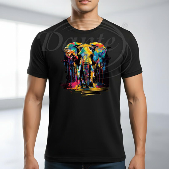 Tričko černé SLON color II. - TRČ/101/če/hl