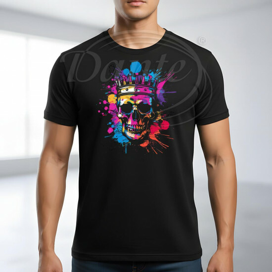 Tričko černé LEBKA král color - TRČ/054/če/hl