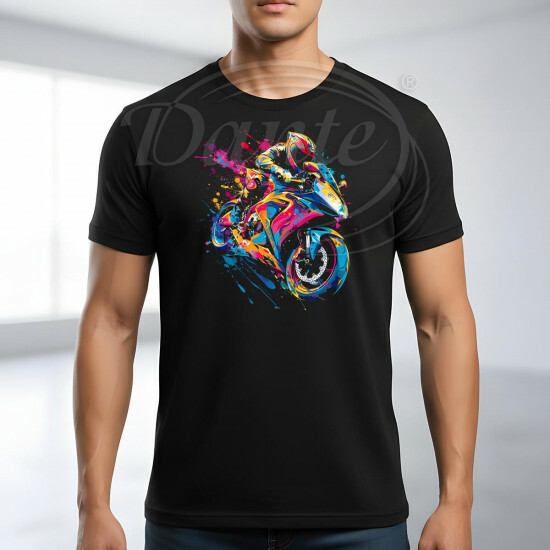 Tričko černé MOTORBIKE color III. - TRČ/075/če/hl